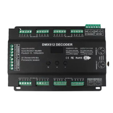 32 Kanal DMX512/RDM Decoder RGBW LED Kontrol Cihazı 12-24V 96A Profesyonel Dimmer