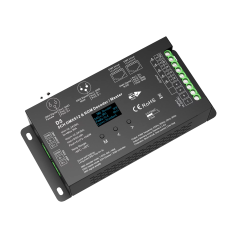 5 Kanal DMX512 RDM Decoder 12-24V 6A/CH RGB CCT LED Dimmer Kontrol Cihazı