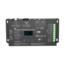 5 Kanal DMX512 RDM Decoder 12-24V 6A/CH RGB CCT LED Dimmer Kontrol Cihazı