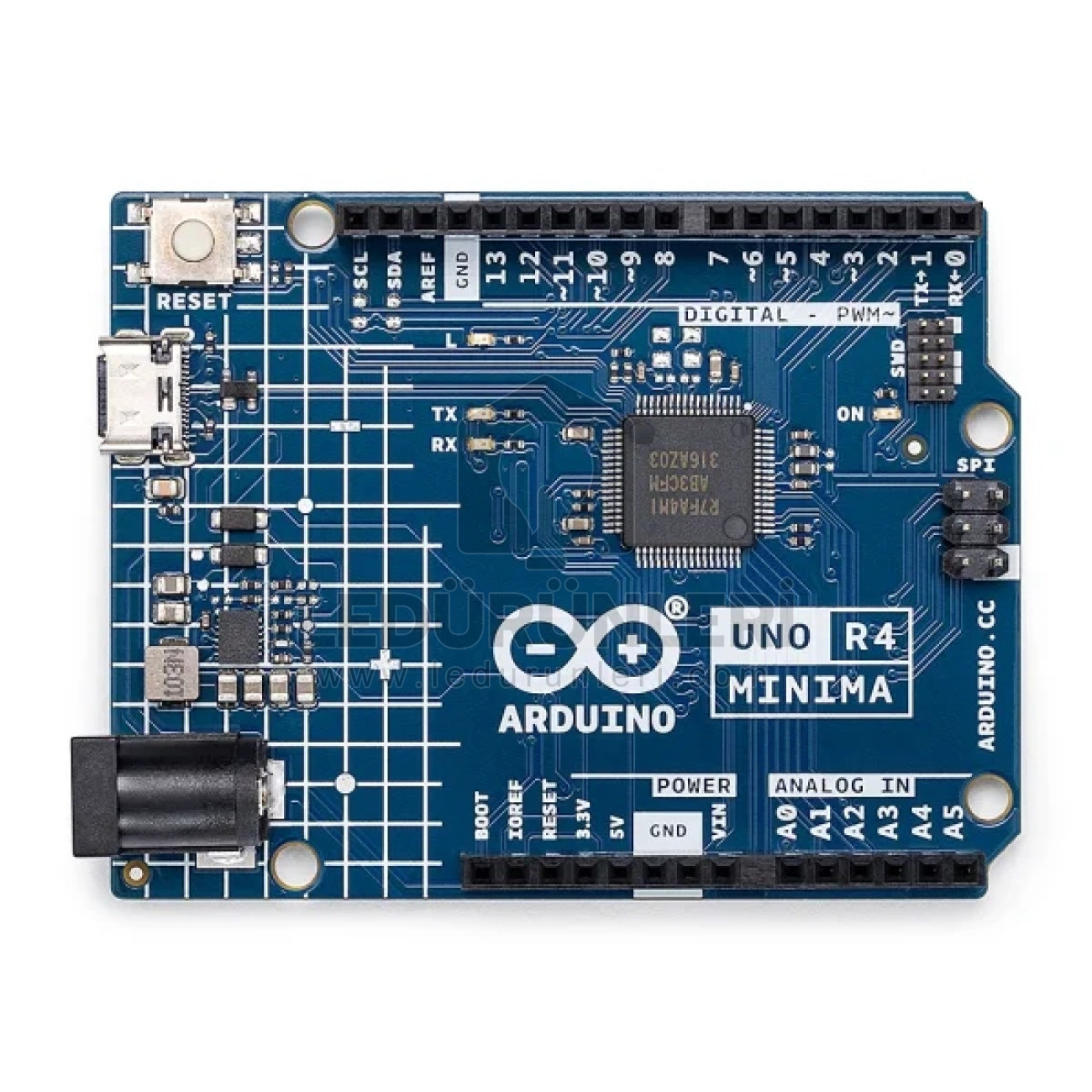 Genel Arduino UNO R4 Minima 32 Bit 48MHz Type-C Geliştirme Kartı