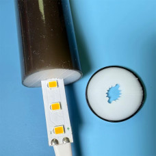 22mm 360° Silikon LED Neon Tüp | Şerit LED Uyumlu | İç & Dış Mekan Siyah Şeffaf Gövde