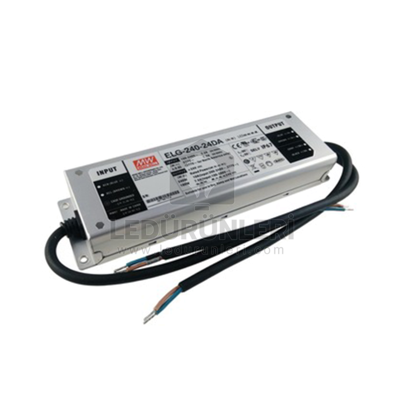 MeanWell 240W 24V 10A DALI Kontrollü LED Güç Kaynağı ELG-240-24DA