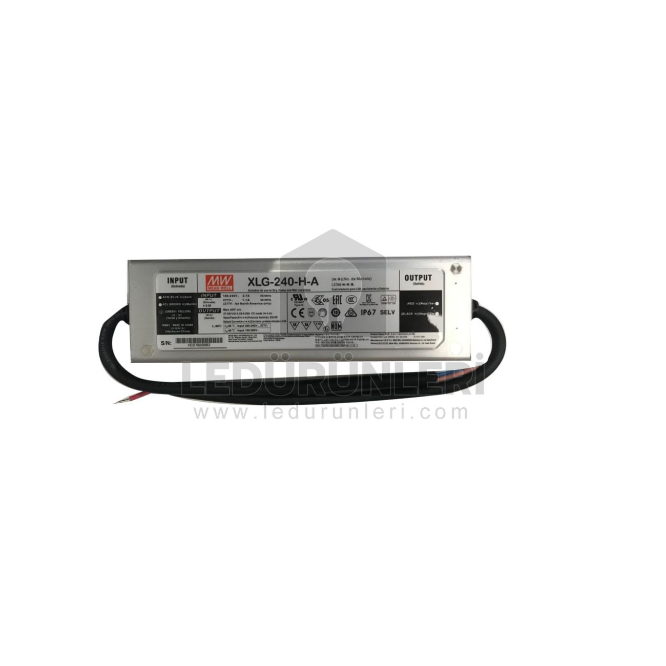 MeanWell 27~56V DC Ayarlanabilir Sabit Güç LED Sürücü 4280~6660mA