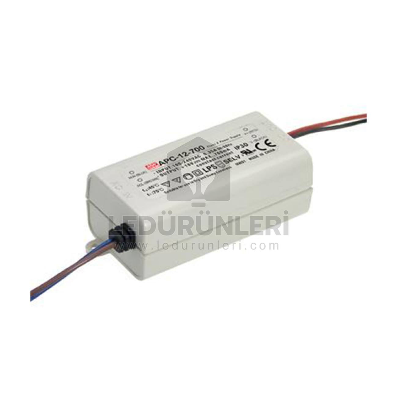 MeanWell 12W 9-18V 700mA IP42 LED Güç Kaynağı - Kompakt Tasarım