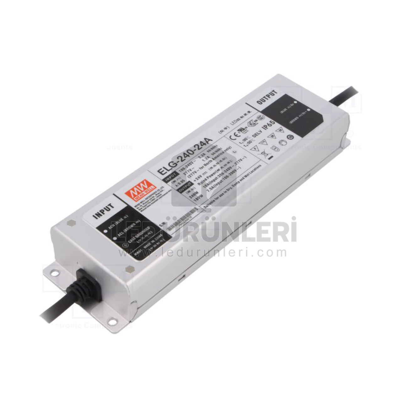 MeanWell 240W 24V 10A Ayarlanabilir LED Güç Kaynağı IP67