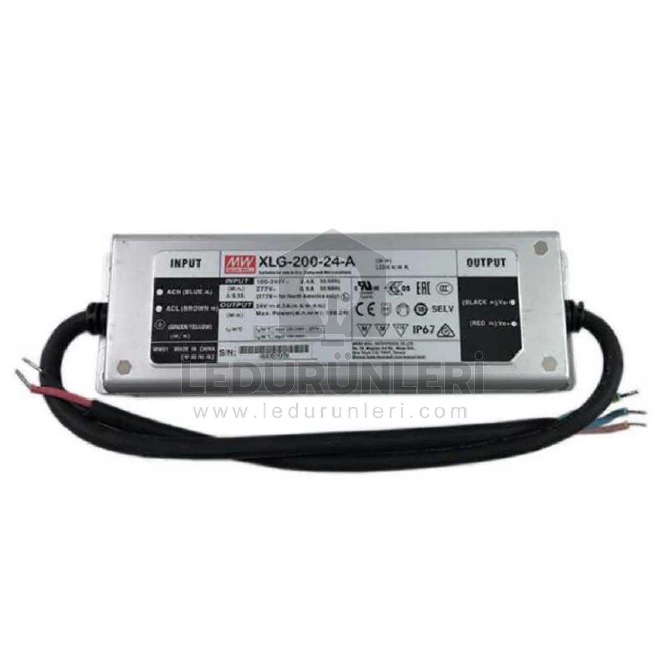 MeanWell 24V 8.3A Ayarlanabilir Akım LED Güç Kaynağı (16.8~24V DC)