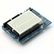 Mini Breadboardlu Arduino UNO R3 Proto Shield - Proje Geliştirme Kartı