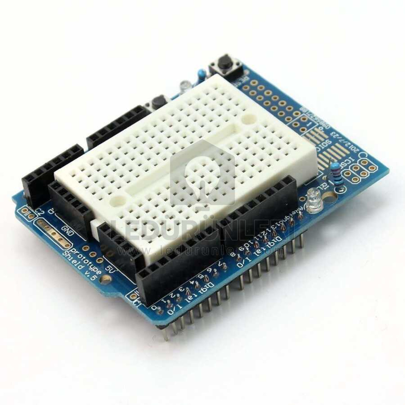Genel Mini Breadboardlu Arduino UNO R3 Proto Shield - Proje Geliştirme Kartı