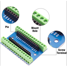 Arduino Nano Klemens Shield - Vidalı Terminal Adaptör