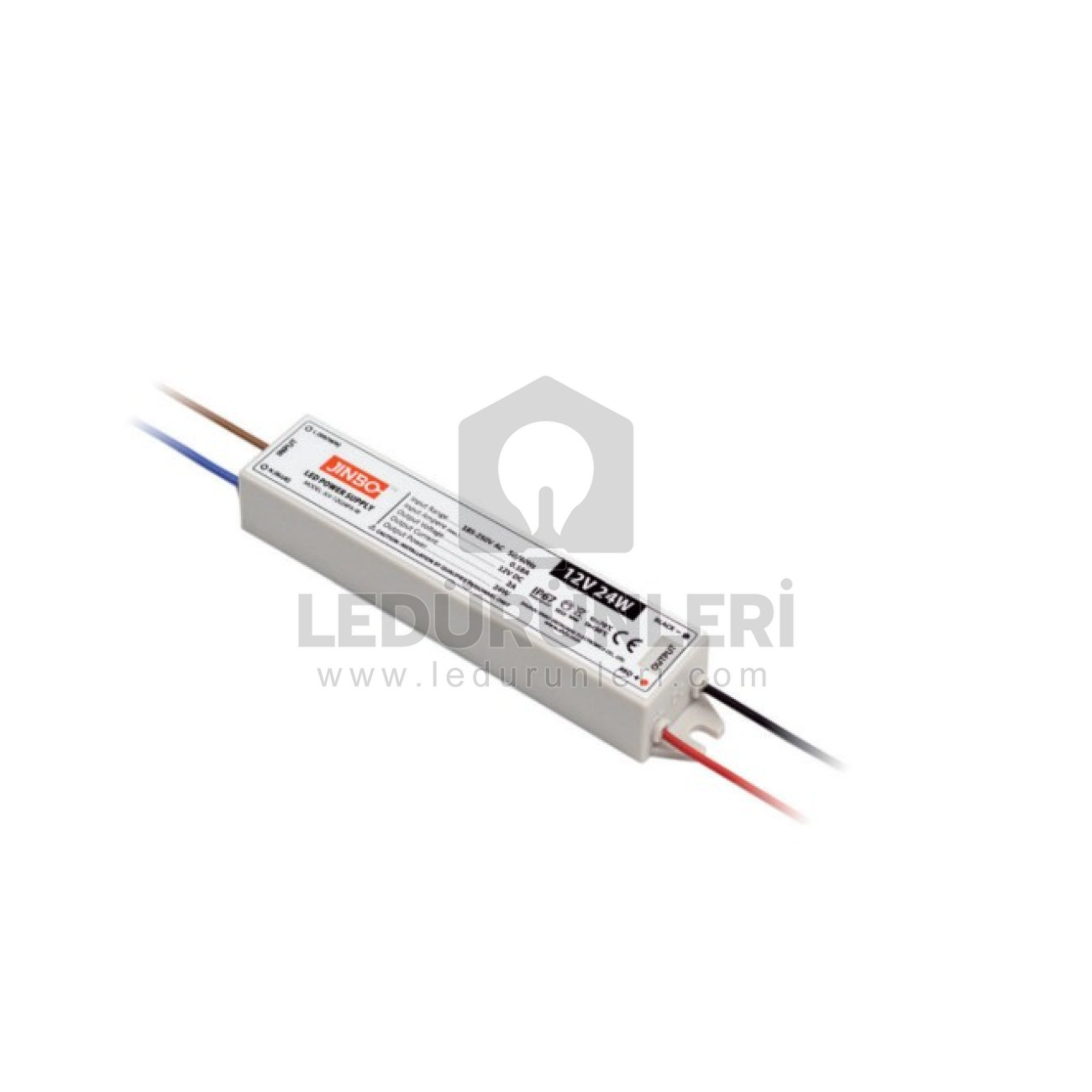 Jinbo 12V 2A Plastik Kasa Dış Mekan Adaptör - Dayanıklı ve Verimli