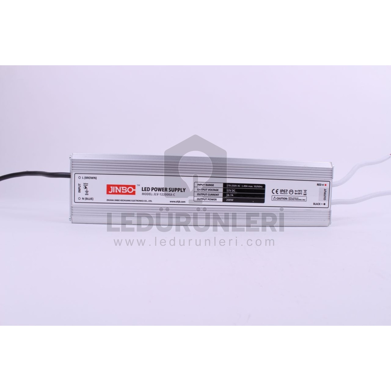Jinbo 12V 16.7A Dış Mekan Adaptör - Yüksek Verimli ve Dayanıklı