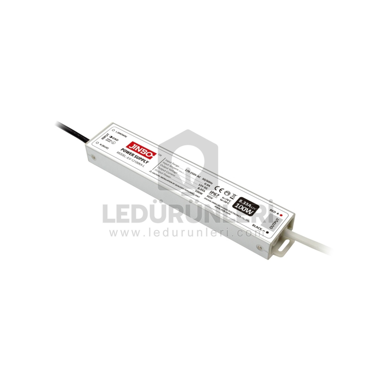 Jinbo JİNBO POWER 24V 4.17A IP67 Dış Mekan Adaptör Güç Kaynağı