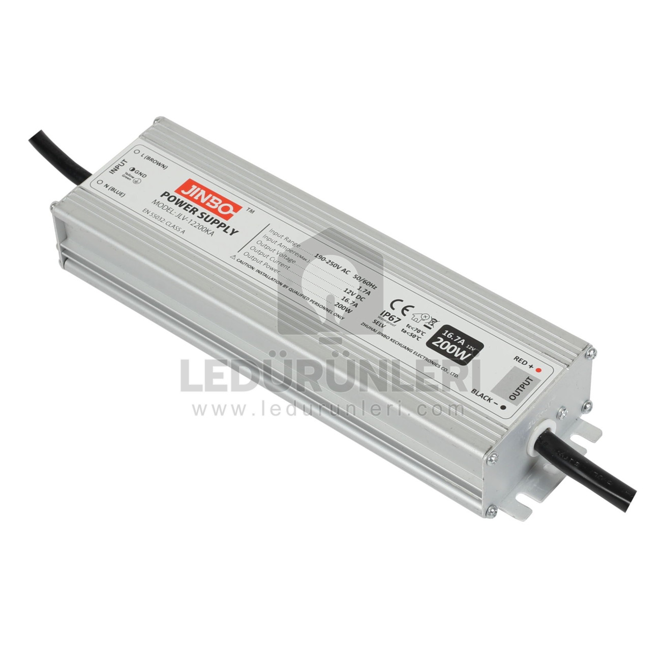 Jinbo Slim Dış Mekan 12V 16.6A Güç Adaptörü - Yüksek Performans