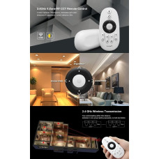 MiBoxer FUT036 2.4GHz RF Tek Renk LED Dimmer + 4 Zone Dokunmatik Kumanda | 12V 24V 10A LED Kontrolcü