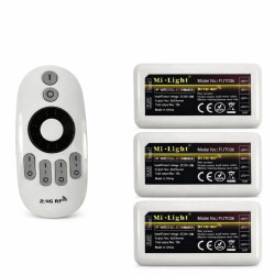 MiBoxer FUT036 2.4GHz RF Tek Renk LED Dimmer + 4 Zone Dokunmatik Kumanda | 12V 24V 10A LED Kontrolcü