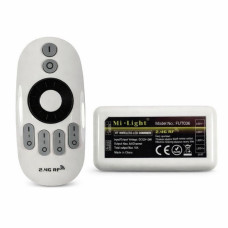 MiBoxer FUT036 2.4GHz RF Tek Renk LED Dimmer + 4 Zone Dokunmatik Kumanda | 12V 24V 10A LED Kontrolcü
