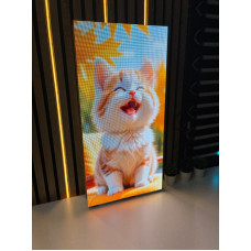 32x64 cm Wifi Kontrollü İç Mekan LED Ekran | Tak Çalıştır GOB P2.5 Reklam Tabelası