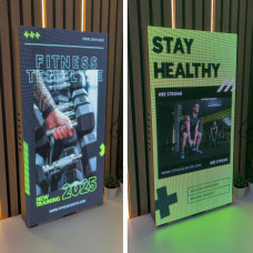 32x64 cm Wifi Kontrollü İç Mekan LED Ekran | Tak Çalıştır GOB P2.5 Reklam Tabelası