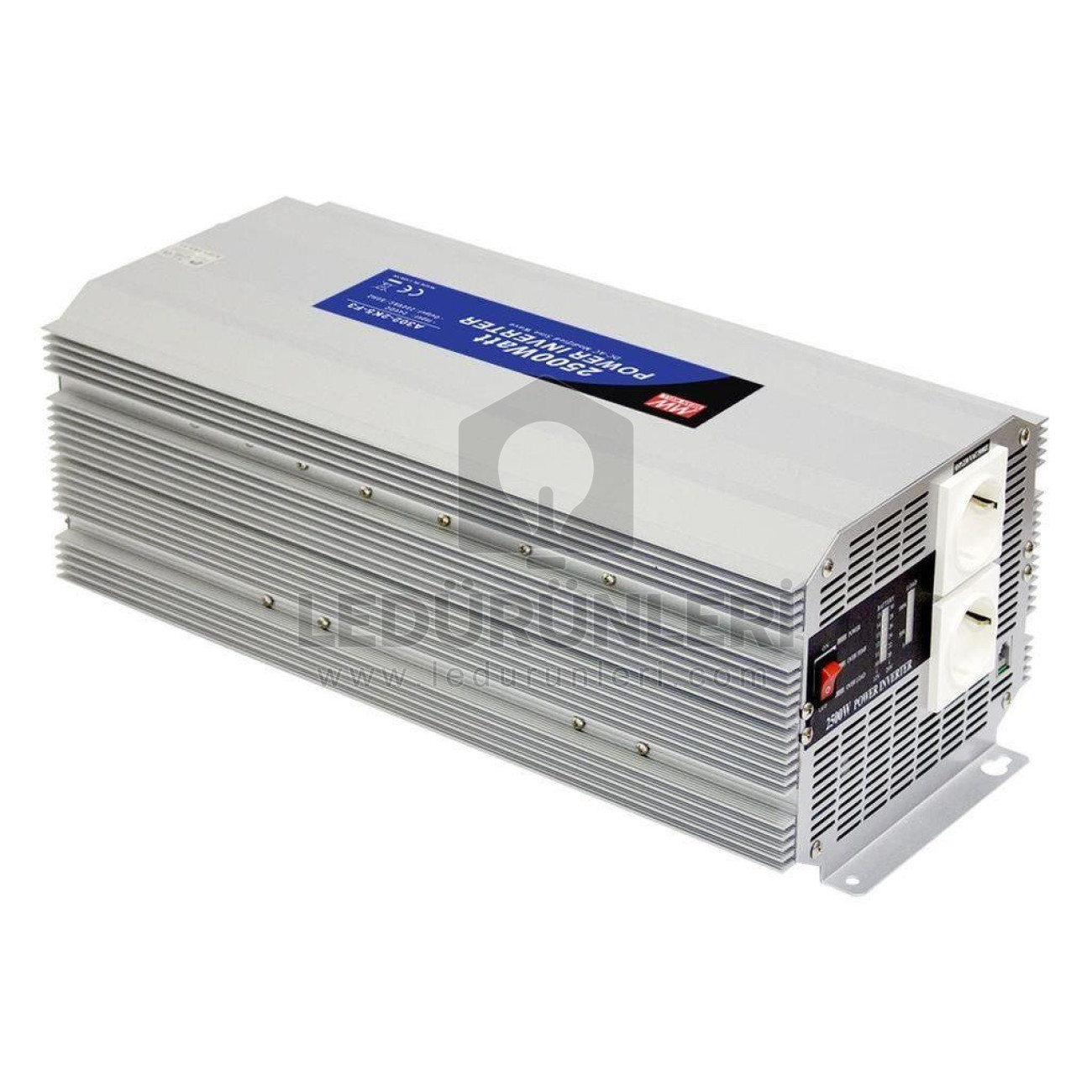 MeanWell A302-2K5-F3 24 Volt DC - 220 Volt AC Güç İnvertörü 2500 Watt