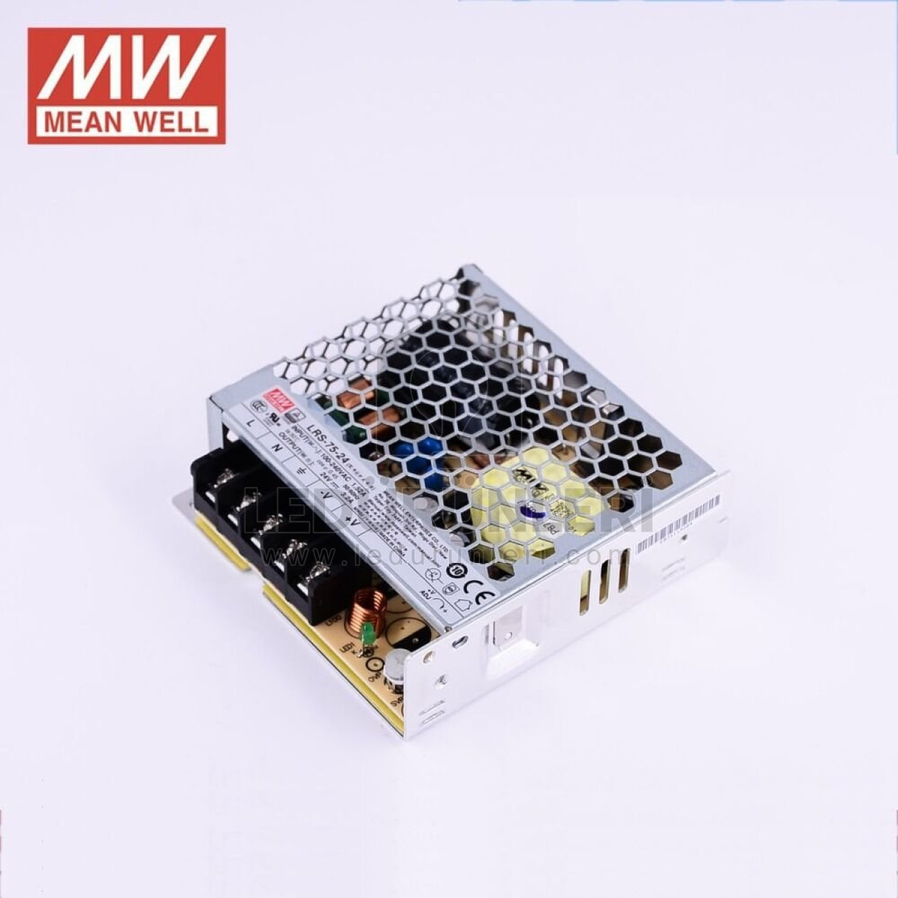 MeanWell LRS-075-24 24 Volt DC 3,2 Amper Kapalı Tip Güç Kaynağı