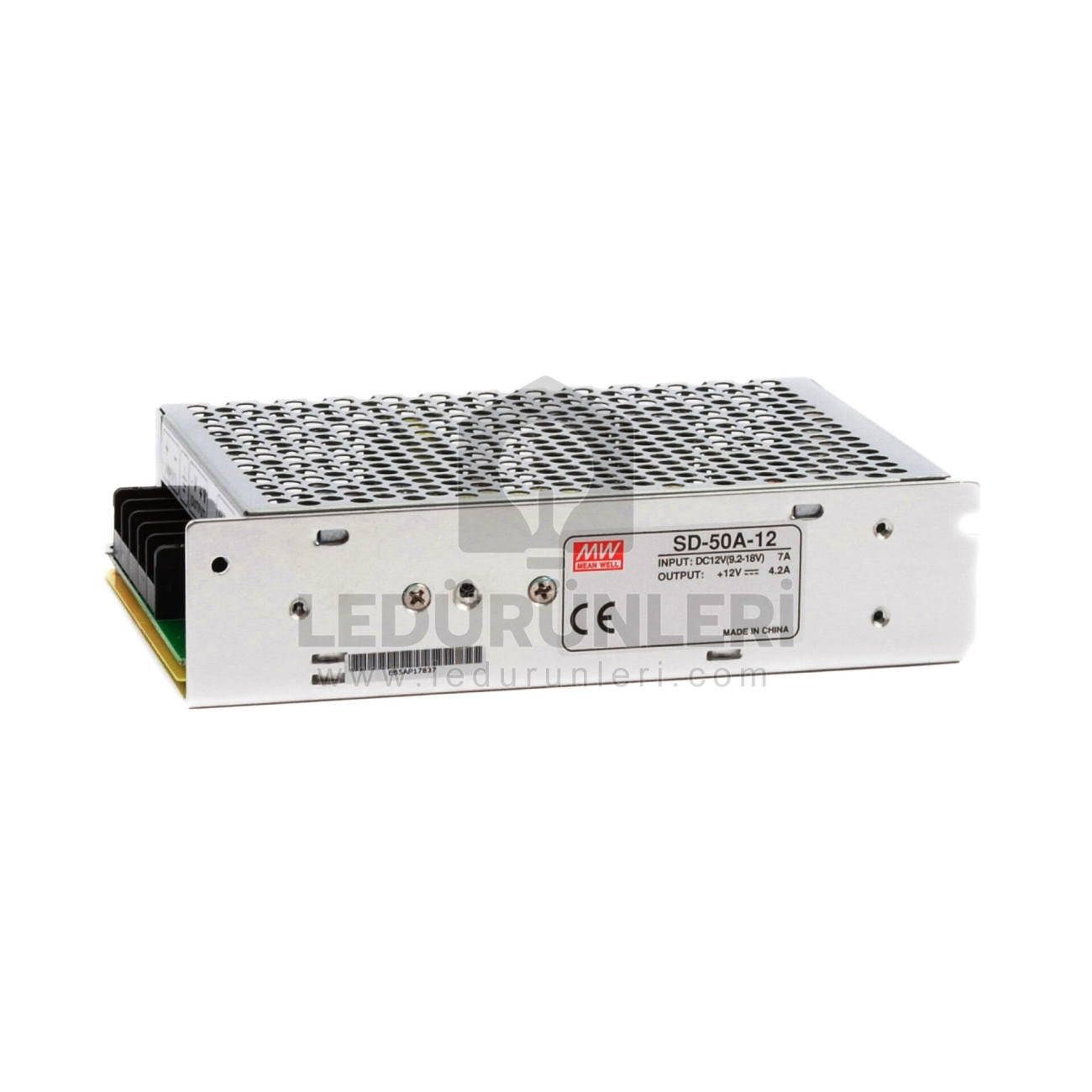 MeanWell SD-50A-12 9,2-18 Volt Giriş 12 Volt 4,2 Amper Kutulu DC Güç Kaynağı