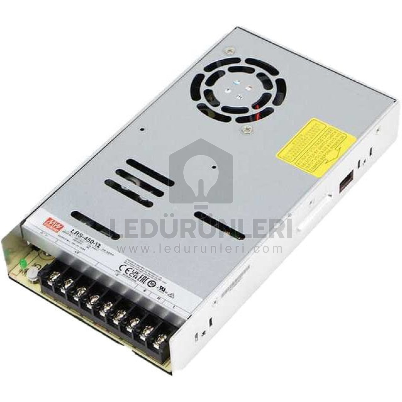 MeanWell LRS-450-12 12 Volt 37,5 Amper Kutulu Güç Kaynağı