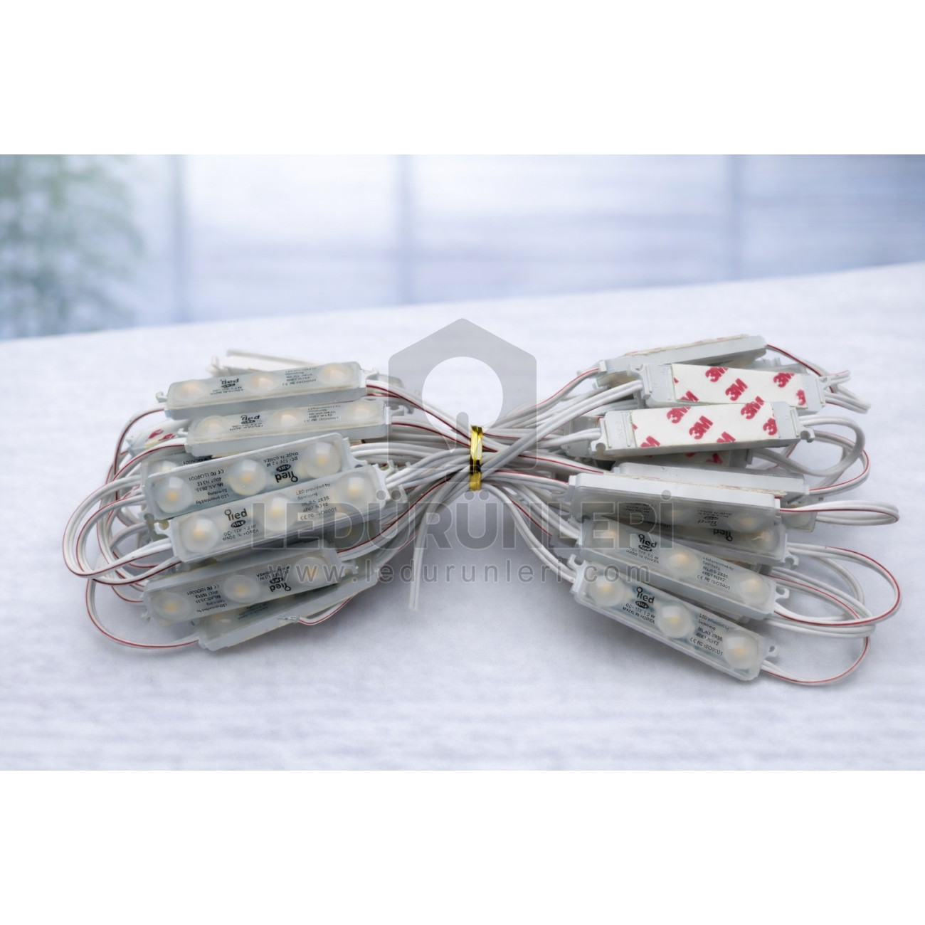 Samsung Led 12 Volt 3'lü SMD 2835 Modül LED - 120 Lümen, IP67 Su Geçirmez