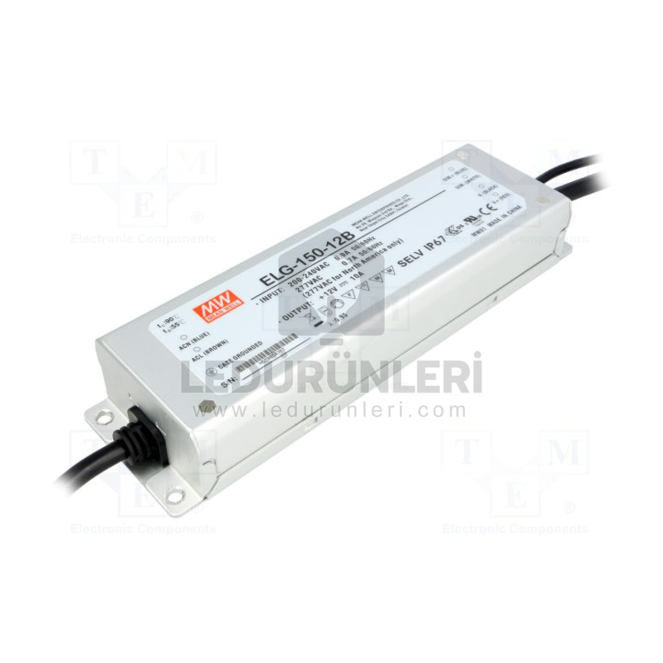 MeanWell ELG-150-12B 12 Volt 10 Amper Dimming LED Güç Kaynağı