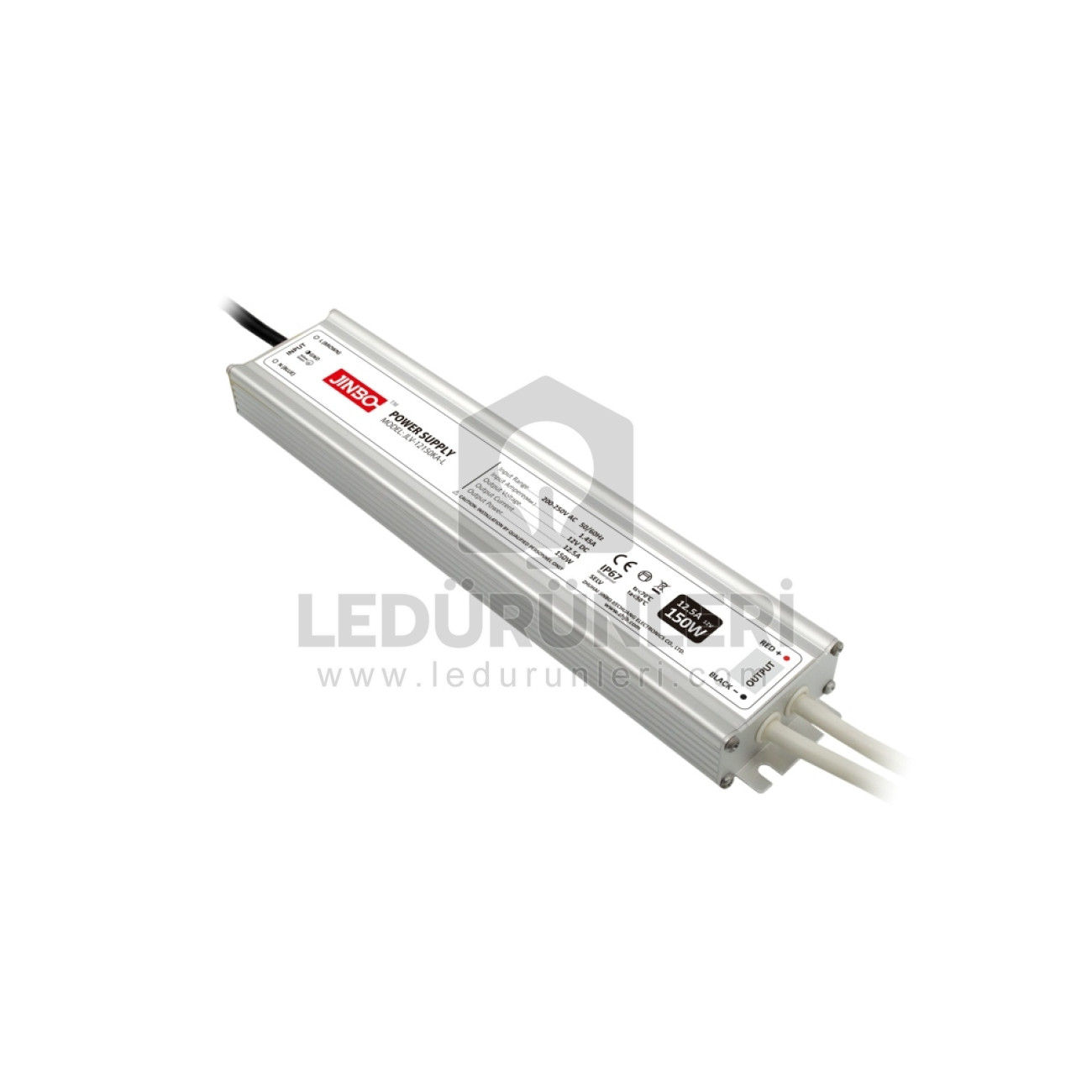 Jinbo 24V 6.25A Dış Mekan Metal Kasa Adaptör - Yüksek Verimli Güç Kaynağı