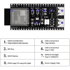 ESP32-S3 N16R8 WiFi ve Bluetooth Destekli Geliştirme Kartı