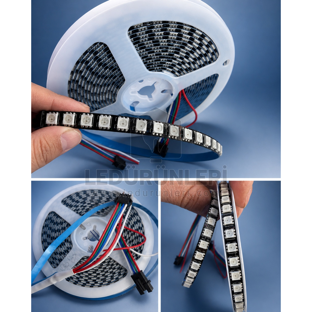 LightGo 12V WS2815 120Led/m RGB Pixel Şerit LED