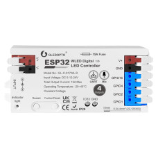 ESP32 WLED 4 Çıkışlı Pixel LED Kontrol Cihazı – WiFi ve Mikrofon Destekli