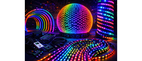 Adreslenebilir Pixel LED Projeleri – DMX & SPI Sistemler