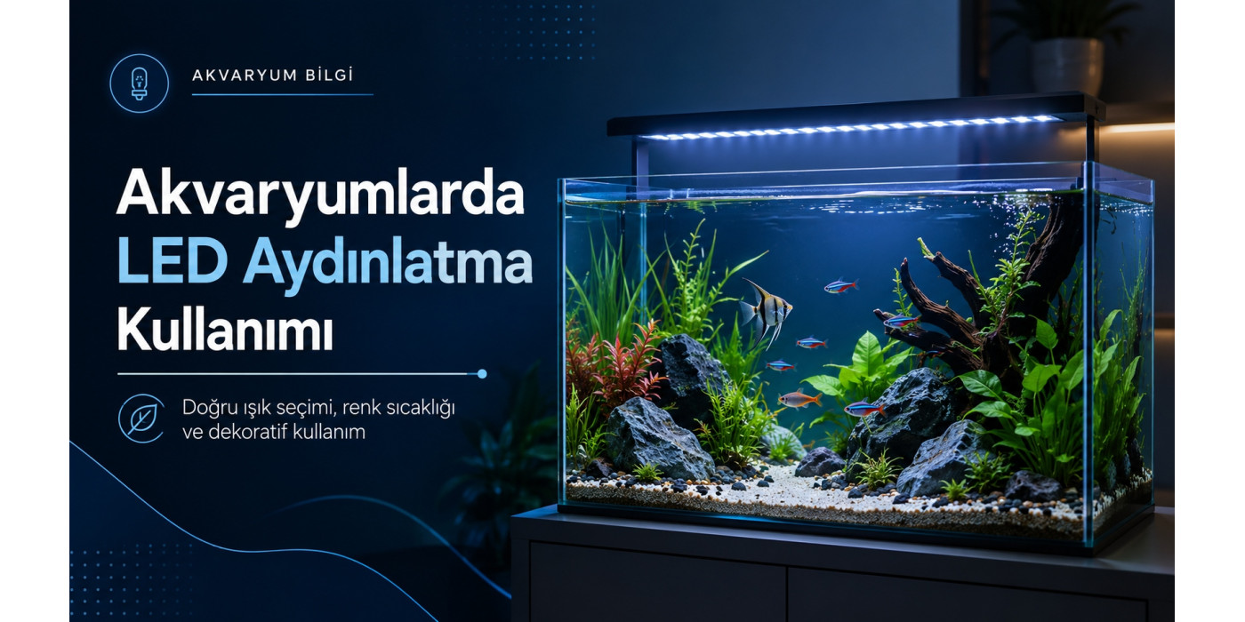 Akvaryumlarda LED Aydınlatma Kullanımı: Doğru Işık, Renk Sıcaklığı ve LED Seçimi