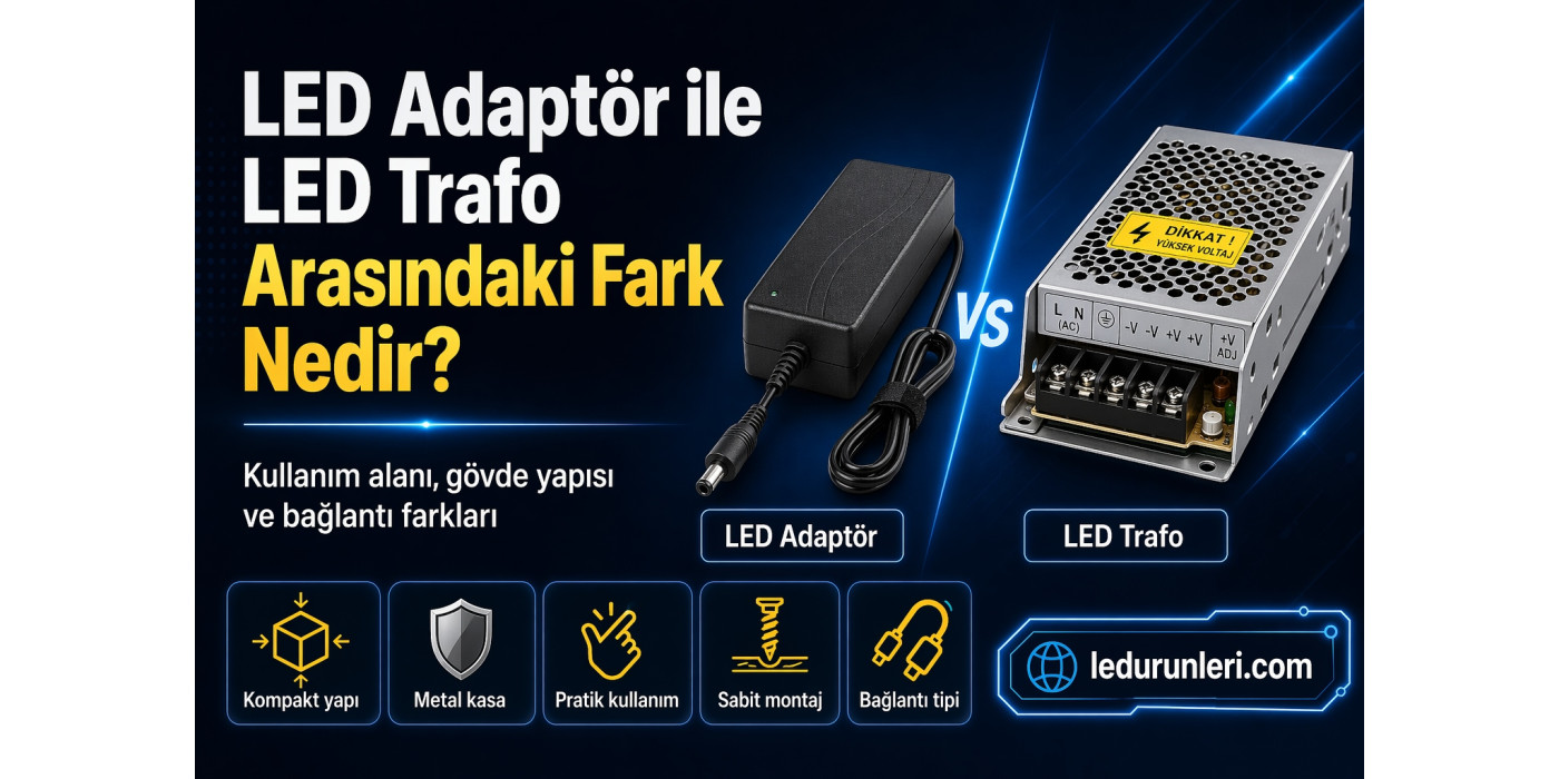 LED Adaptör ile LED Trafo Arasındaki Fark Nedir?