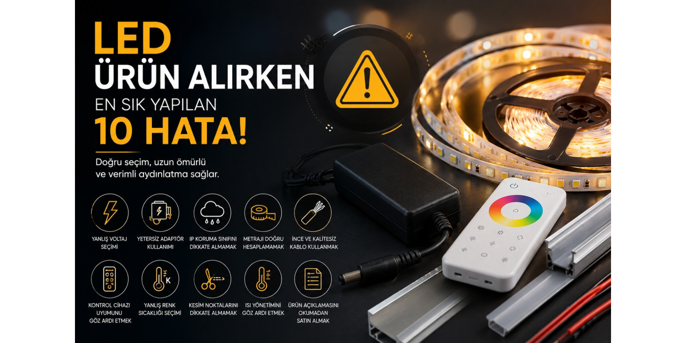 LED Ürün Alırken En Sık Yapılan 10 Hata