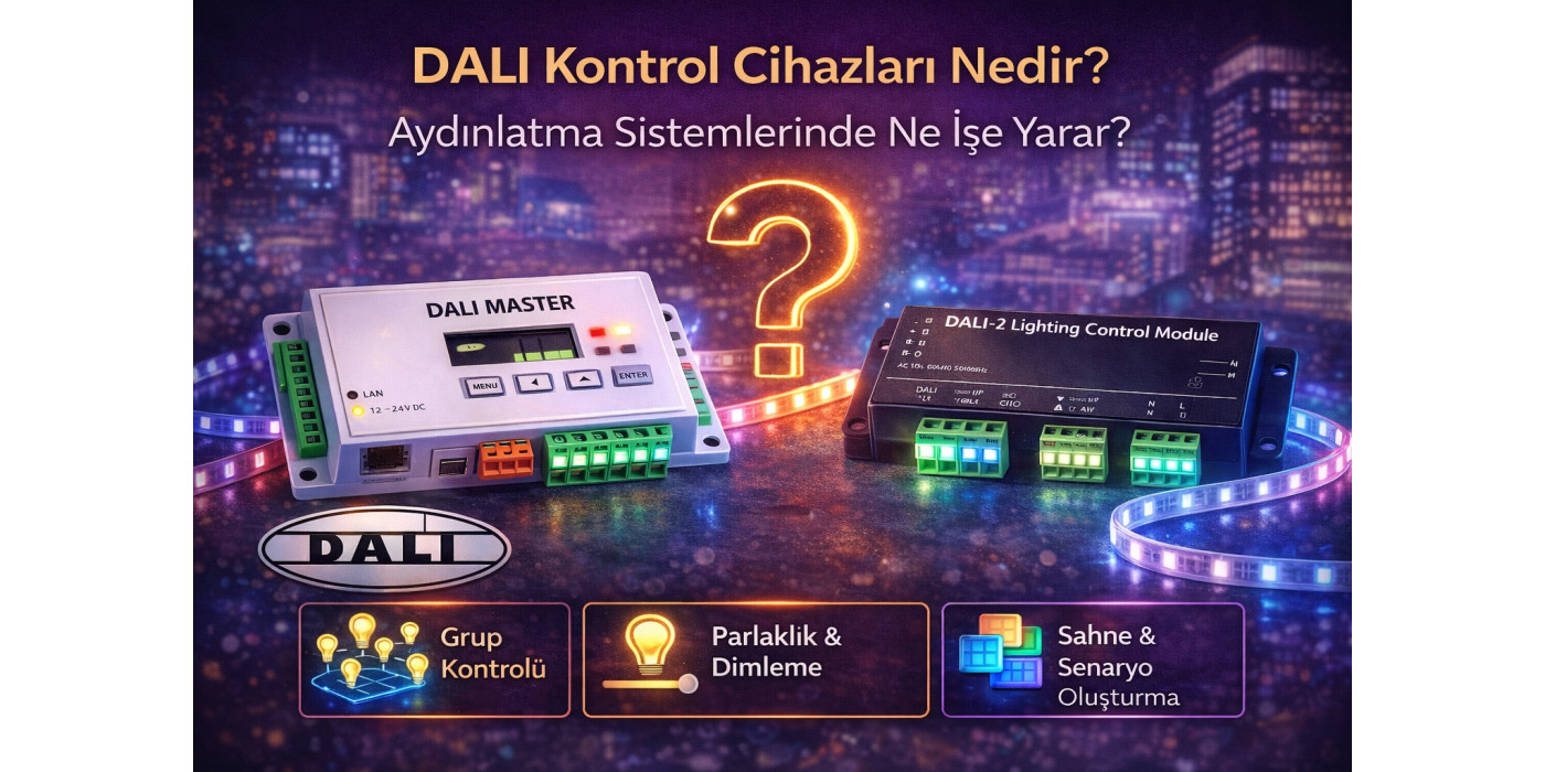 DALI Kontrol Cihazları Nedir? Aydınlatma Sistemlerinde Ne İşe Yarar?