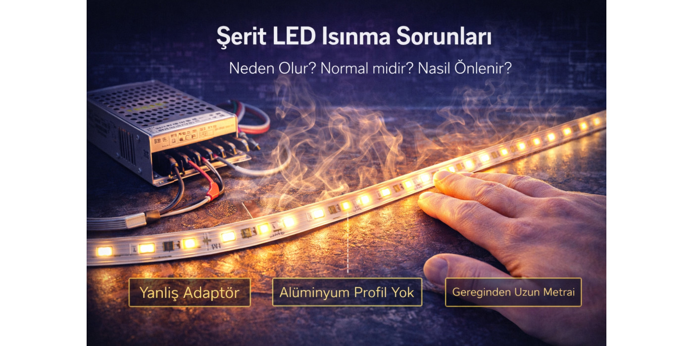 Şerit LED Isınma Sorunları: Neden Olur, Normal midir, Nasıl Önlenir?