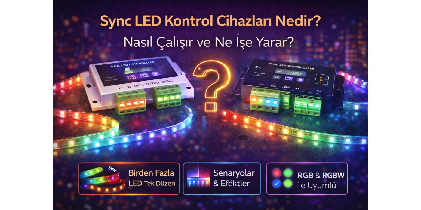 Sync LED Kontrol Cihazları Nedir? Nasıl Çalışır ve Ne İşe Yarar?