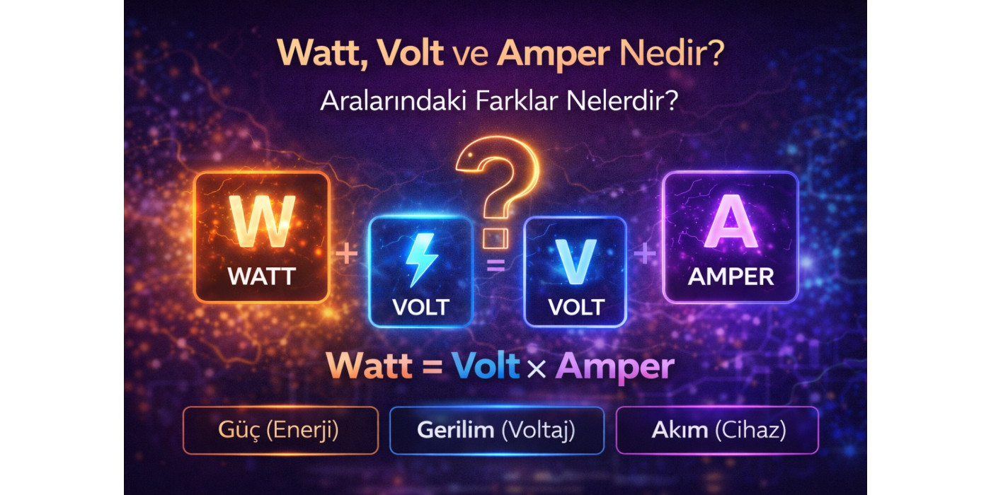 Watt, Volt ve Amper Nedir? Aralarındaki Farklar Nelerdir?