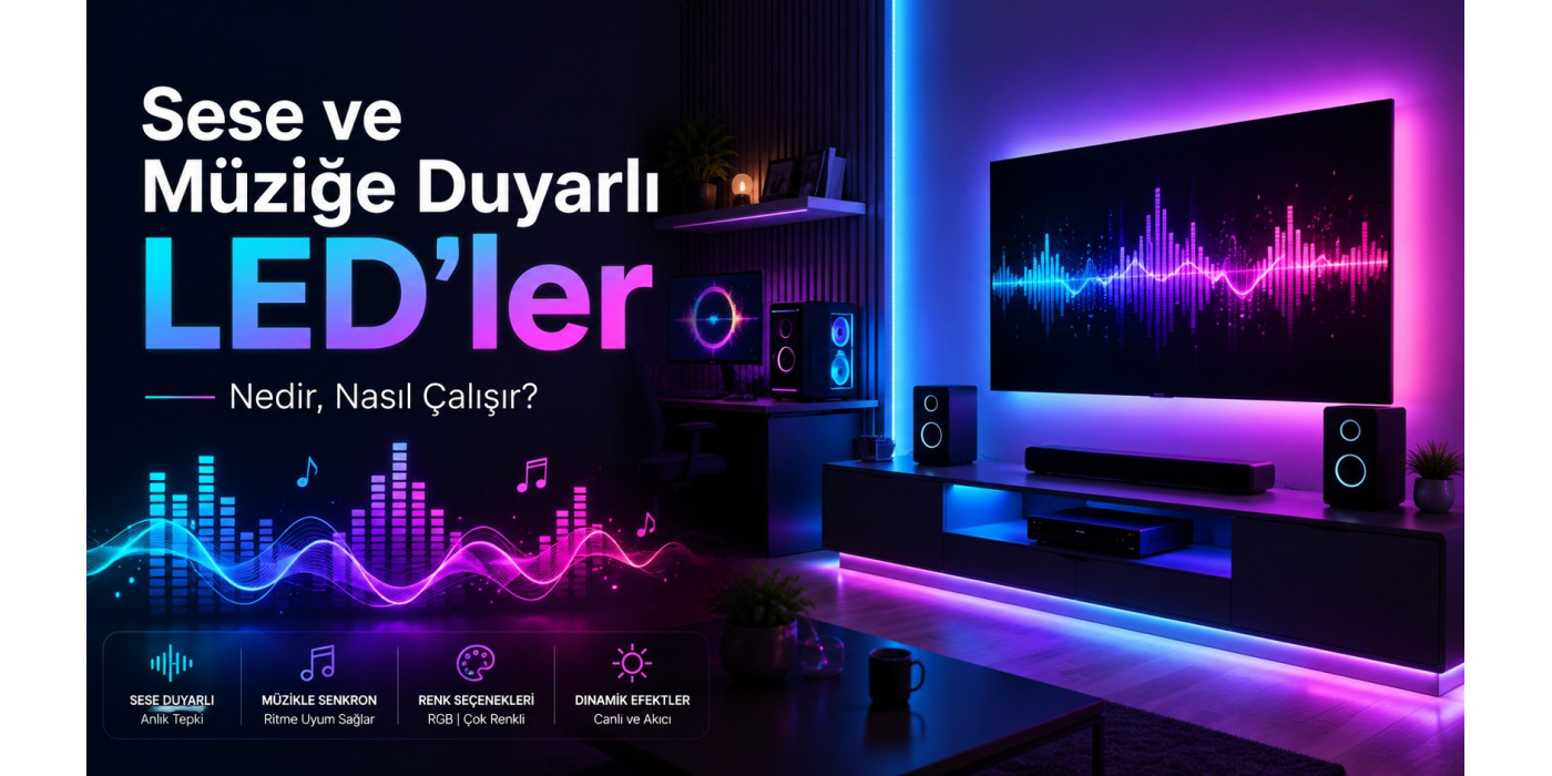 Sese ve Müziğe Duyarlı LED’ler Nedir? Nasıl Çalışır?
