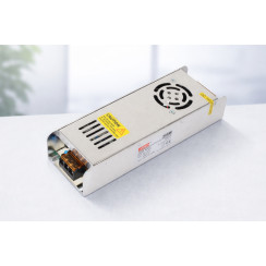 12V 25A Slim Metal Kasa İç Mekan Adaptör - Yüksek Verimli Güç Kaynağı