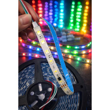 24V Adreslebilir RGBW Pixel Şerit Led (RGB+Beyaz) IP65 Silikonlu - 5 Metre