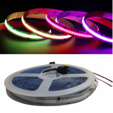 12V WS2811 RGB Pixel COB Şerit LED 432 LED IP20 5 Metre | Adreslenebilir Şerit LED
