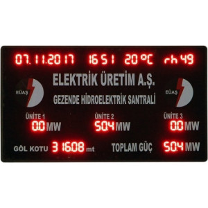 LED Dijital LED Santral Bilgi Tabelası