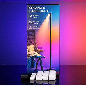 Spot LED’li Köşe Lambader Pixel RGB + Gün Işığı | Telefon + Kumanda Kontrollü Akıllı Lambader