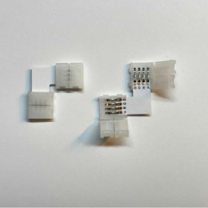 RGB Şerit LED L Birleştirme Aparatı | 10mm 90° Köşe Konnektör