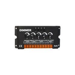 5 Kanal Manuel LED Dimmer - Çoklu Kanal Analog LED Aydınlatma Kontrol Cihazı