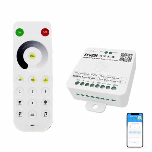 SP630E Akıllı LED Kontrol Cihazı & RB1 Tek Renk Dimmer Kumanda Seti | 5-24V 5CH PWM + Pixel