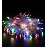 Yılbaşı Ağacı Süsü 10 Metrelik, 100 Ledli RGB Fişli Tak Çalıştır